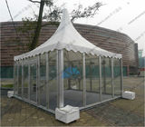 Aluminum Outdoor Pagoda Party Tents , Garden Marquee Tent With Glass Sidewalls